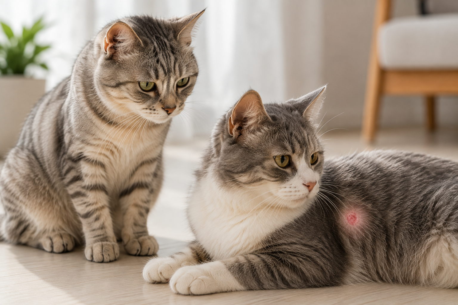 cat heat spots